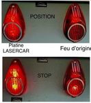 ampoules led, veilleuses et stop le jeu pour feux arrière + et -52, pour un éclairage surpuissant fab. PAT2D