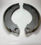 12 inch front brake pads mounted HY on standard exchange jaws (without rings)
