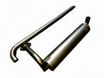 pot d'échappement avec tube de sortie