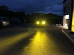 headlight 6/12V led yellow european code two parts, high power