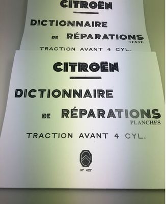 catalogue des réparations (dictionnaire) 11cv