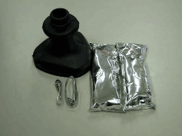 Caoutchouc cardan côté boite