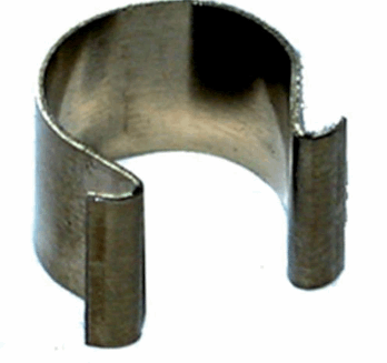 Door sealing profile retaining clip