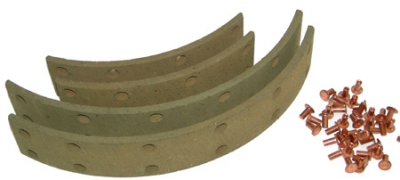 rear brake facing 10 inch (with rivets)