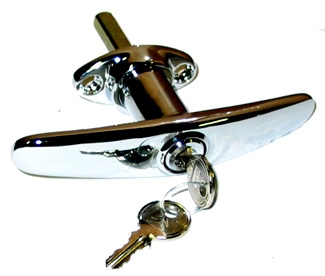 corps de poignée malle bombée + 52(compléte avec serrure, broche et entrée de poignée)