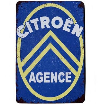 Plaque 1 citroën agence bleu