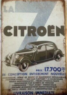 Plaque 1 Citroën agency bleue