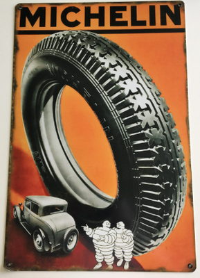 Plaque 5 michelin orange