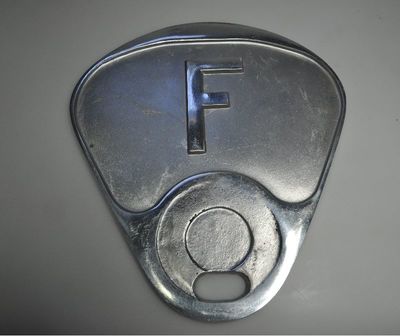 F accessoire pare-chocs arrière couleur acier