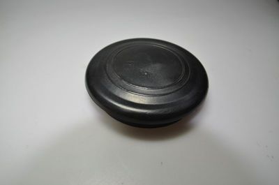 black steering wheel cap