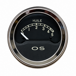 oil pressure gauge black 12V powered