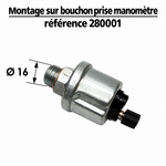 plug oil pressure gauge for electronic gauge
