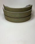 12 inch front brake pads mounted HY on standard exchange jaws (without rings)