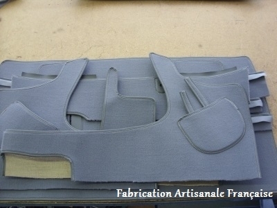 interior carpeting grey without front carpet 11 familiale (1952 to 1957) handmade in france