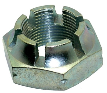 écrou H crénelé pas à droite de blocage de moyeu fusée gauche