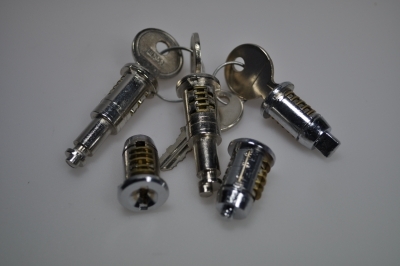 set of 5 door locks (flat boot lid)