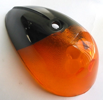 indicator cap right front black and orange