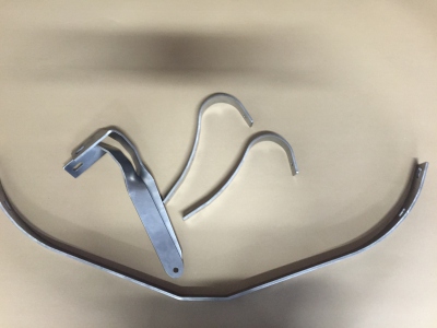 bumper strap set rear curved 11BN (after 1952) no peint made pat2d