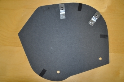 carton d'appuis-tête gauche BN avec agrafes nue malle bombée