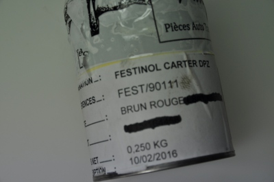 peinture intérieur moteur spéciale pour passage d'huile, pot de 250ml
