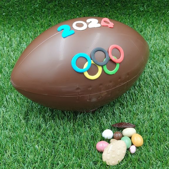 Ballon De Rugby Brut - Blanc - Marque Générique