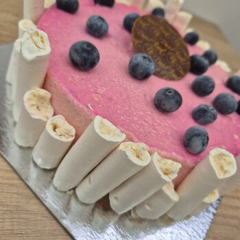 Entremet glacé vanille et framboise