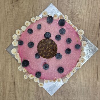 Entremet glacé vanille et framboise