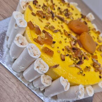 Entremet glacé nougat et abricot