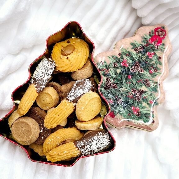 Boîte de sablés de Noël
