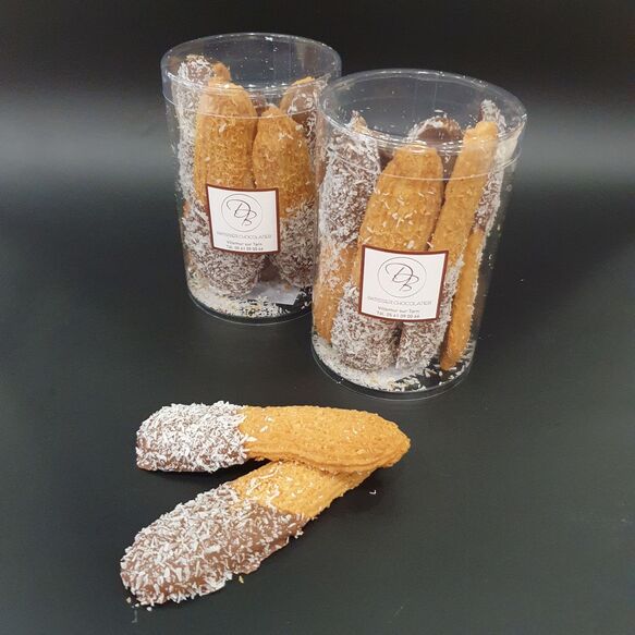 Sablés viennois coco chocolat noir