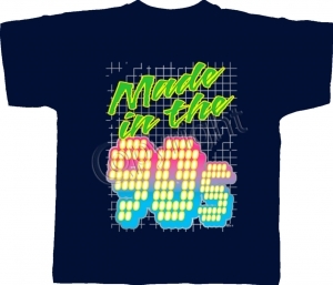 T-shirt homme manches courtes - Made in the 90's - Années 1990 néon - Disco - Danse - 11226