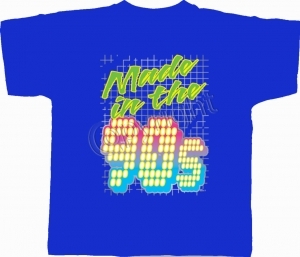 T-shirt homme manches courtes - Made in the 90's - Années 1990 néon - Disco - Danse - 11226