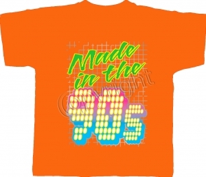 T-shirt homme manches courtes - Made in the 90's - Années 1990 néon - Disco - Danse - 11226