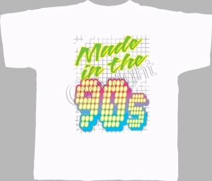 T-shirt homme manches courtes - Made in the 90's - Années 1990 néon - Disco - Danse - 11226