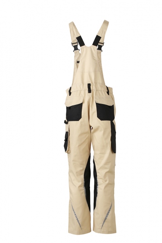 Pantalon de travail homme à bretelles - JN833 - beige ...