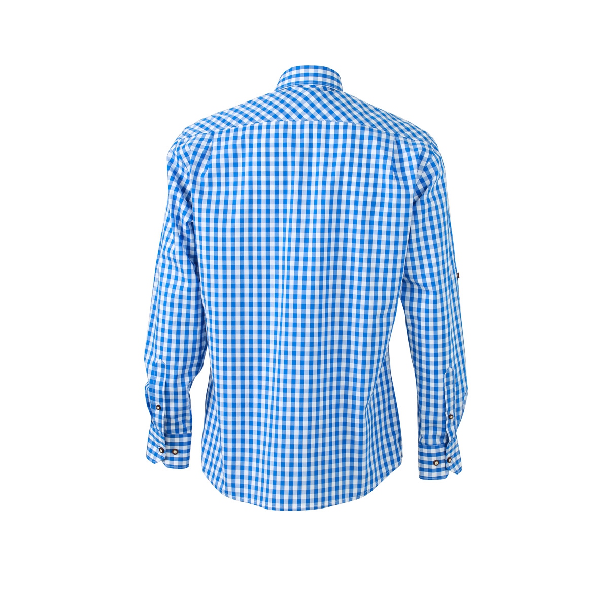 Chemise Homme Nautica Manches Longues à Carreaux Bleu-vert Taille M - 100% Coton, Occasion Très Bon état