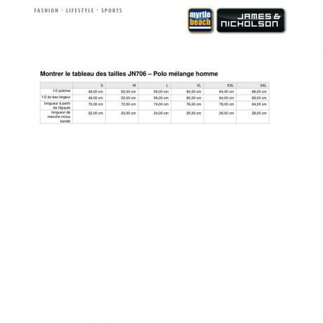 Polo homme mélange - JN706 - bleu marine