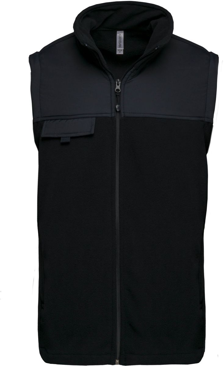 Veste polaire manches amovibles - WK9105 - noir