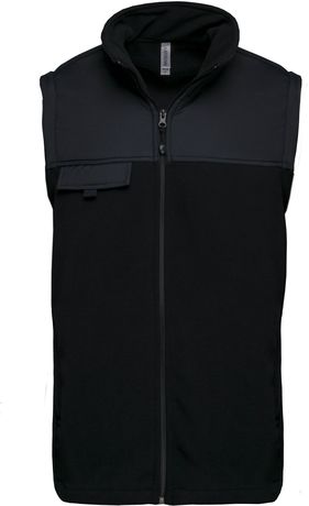 Veste polaire manches amovibles - WK9105 - noir
