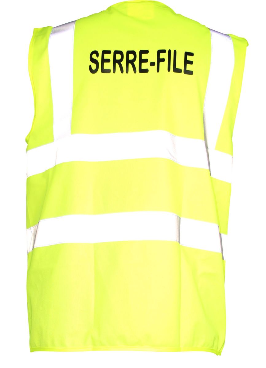 Gilet de sécurité - jaune - marquage au dos Serre-File