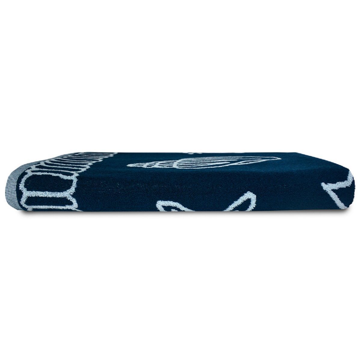 Serviette De Bain / Plage Violetpos Hawaii Dauphins – 70 X 151 Cm, Coton Doux Et Absorbant