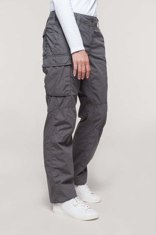 Pantalon léger multipoches pour femme - K746 - gris