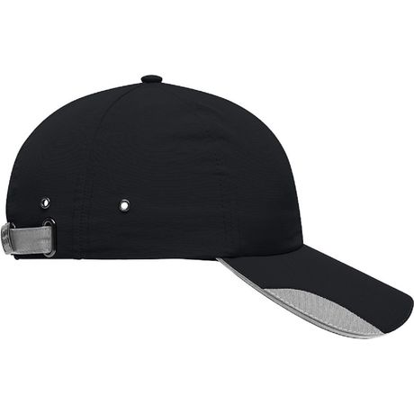 Casquette allure sportive - MB6203 - noir et argent