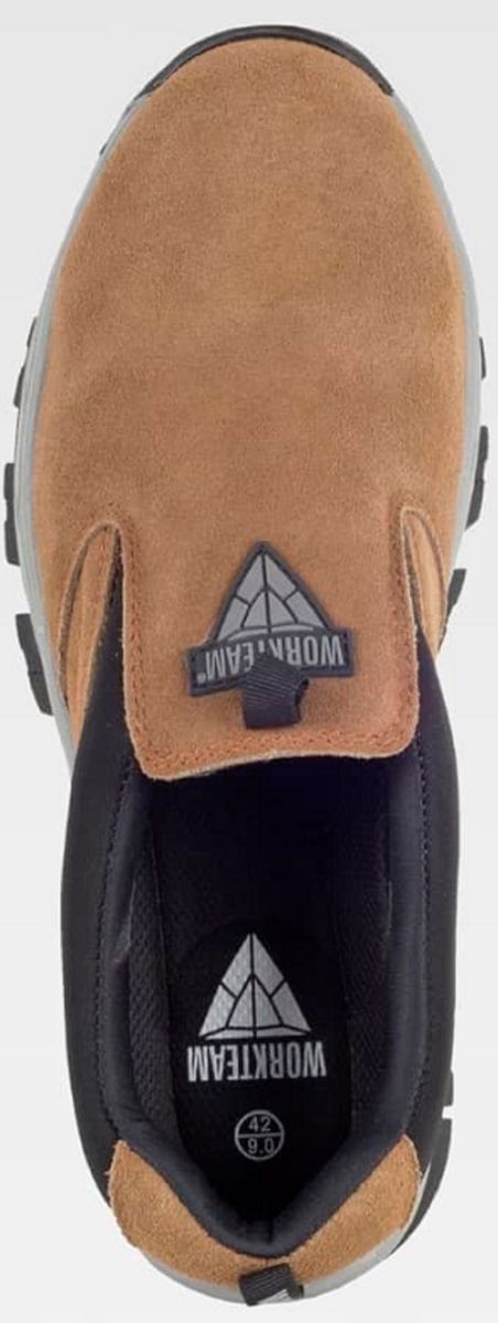 Chaussures de sécurité en croûte de cuir - Mixte - P2510 - beige et noir