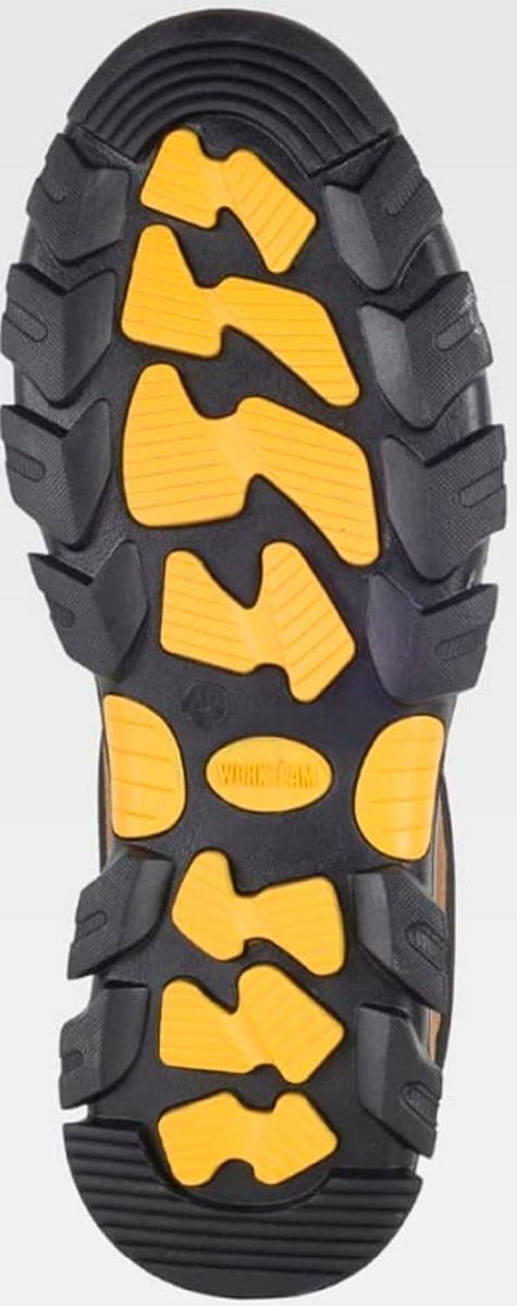 Chaussures de sécurité en croûte de cuir - Mixte - P2510 - beige et noir