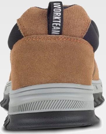 Chaussures de sécurité en croûte de cuir - Mixte - P2510 - beige et noir