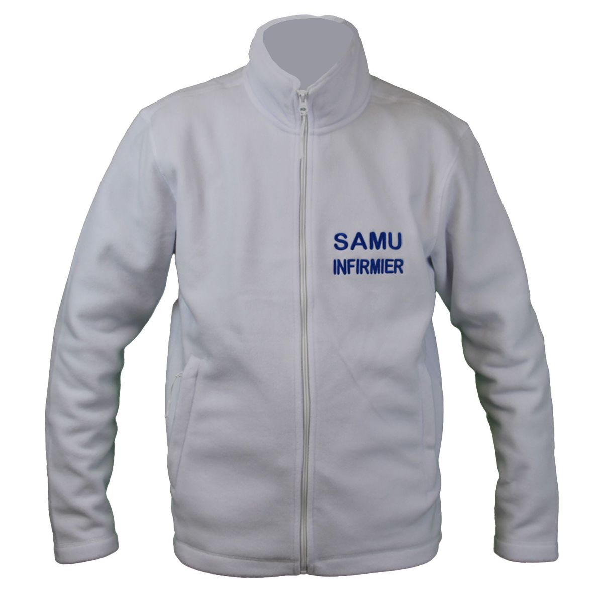 Veste micropolaire zippée pour homme avec marquage broderie SAMU