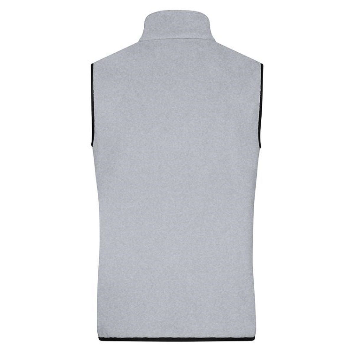 Gilet Zippé Homme Hiver Doublé Polaire Chaud Epais Col Montant Couleur Contraste Gris foncé Gilet Zippé Homme Hiver Doublé Polaire Chaud Epais Col Montant Couleur Contraste Gris foncé