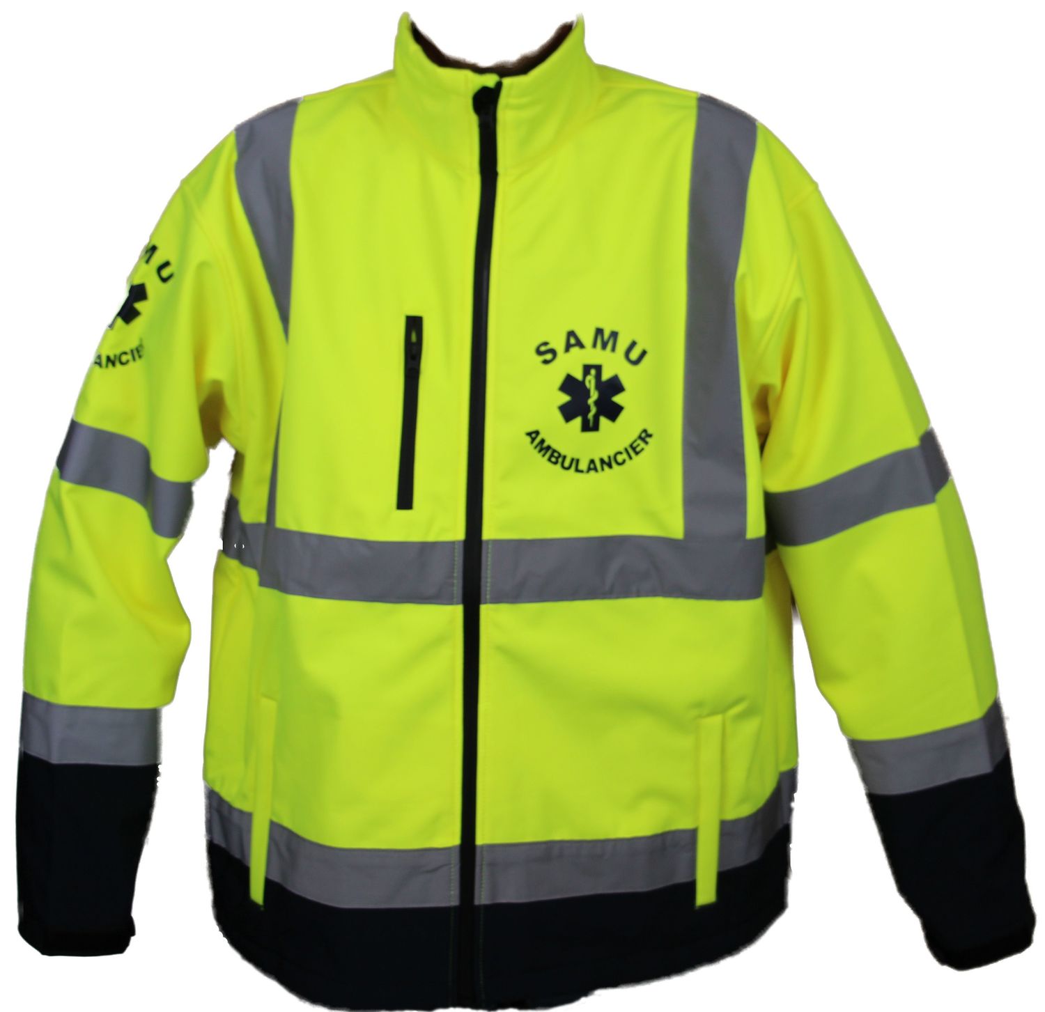 Veste Bomber Enfant Haute Visibilité – Imperméable, Jaune, Bandes Réfléchissantes, Taille 10-12 Ans - 3