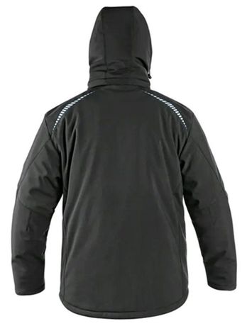 Veste de travail softshell - Homme - CXS1220-016 - noir-rouge et bleu